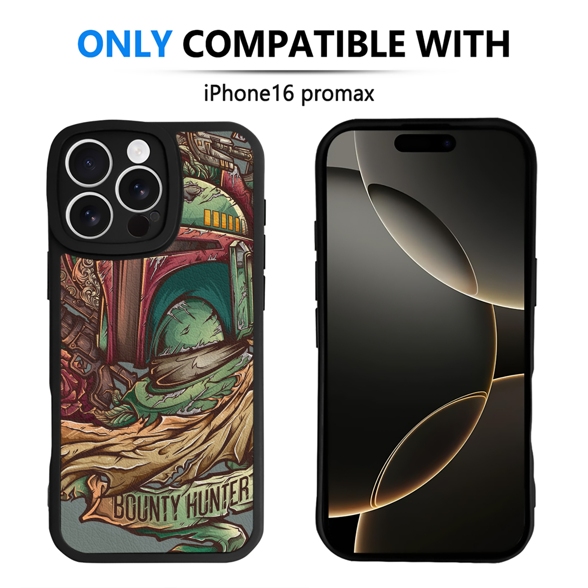 （画像用） スター・ウォーズ Star Wars 【iPhone 16シリーズ対応】シリコンスマホケース（レザー調） 材質：シリコン